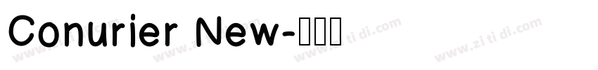 Conurier New字体转换